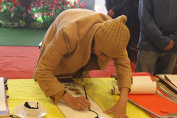 Lễ khai bút đầu xuân tại Chùa Đại Tuệ