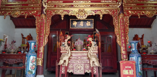 Lễ hợp tế tại nhà thờ Trương Đặng Công