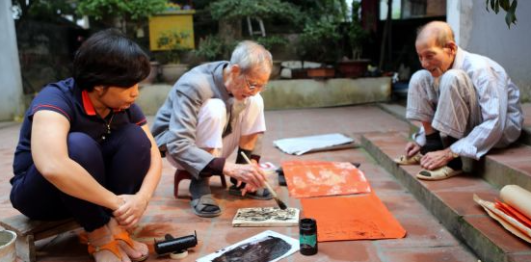 Làng nghề tranh Kim Hoàng