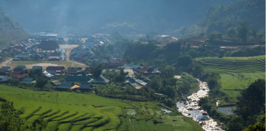 Ruộng bậc thang xã Axan