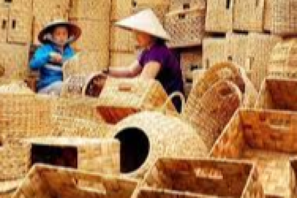 Làng nghề cỏ tế mây tre đan xã Phú Túc