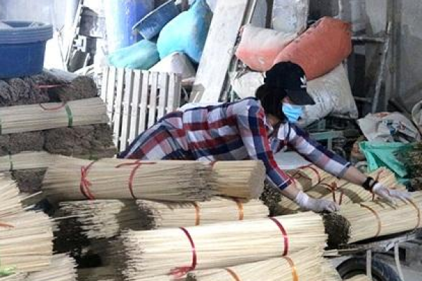 Làng nghề mây giang song đan, tăm hương thôn Đồng Lư
