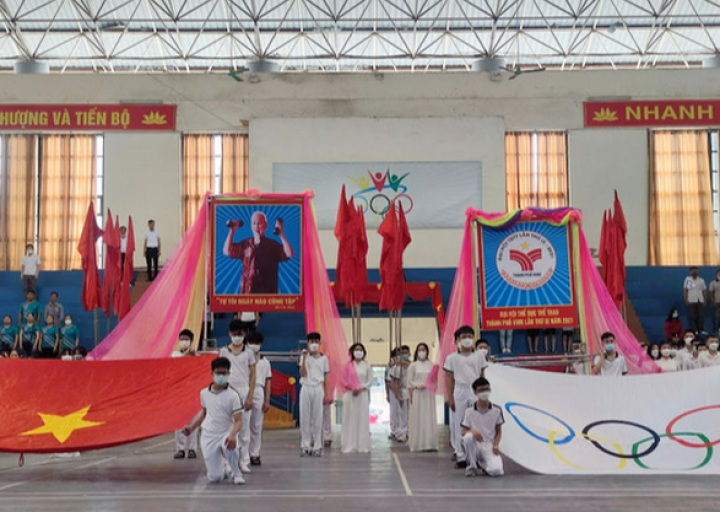 Đại hội thể dục thể thao cấp xã tại TP Vinh
