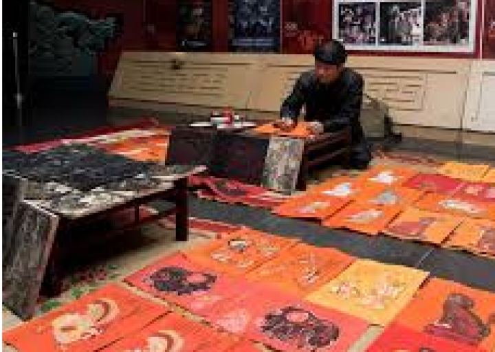 Làng nghề tranh Kim Hoàng