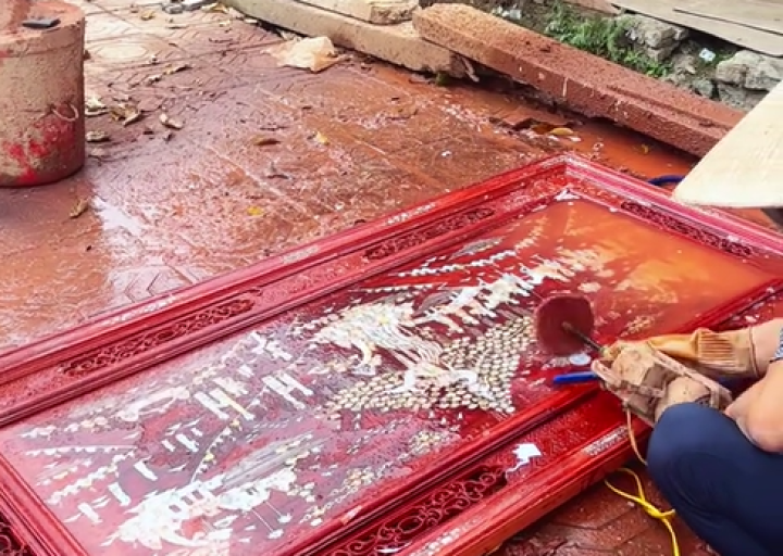 Làng nghề khảm trai thôn Đồng Vinh